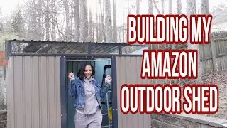 Сборка сарая на Amazon 8x6 | Не то, что я ожидал! Готовлюсь к новому гаражу для рукоделия