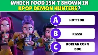 Ultimate KPop Demon Hunters Food Trivia Game | Test Your Knowledge of Korean Foods from the Movie!🍜🎶
