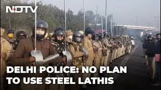 Farmers Protest: No Order For Metal Lathis - Delhi Police On Cops' Photo In New Armour