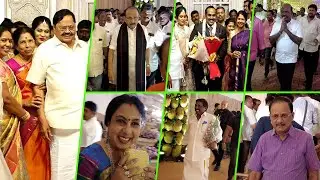 Jagathrakshakan Family Wedding Reception | Vaiko, Kanimozhi, Masu, Tamilarasu,Pushpavanam Kuppusamy