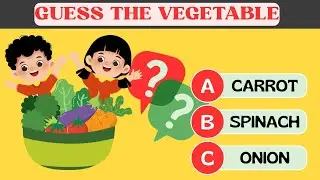 Guess the Vegetable! 🥕 | Fun Picture Quiz for Kids