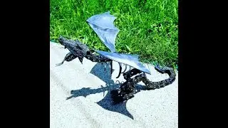 Scrap Metal Winged Dragon Welding Project Timelapse Video