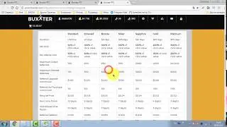 Buxxter - доходность букса (PTC site) на upgrade Silver