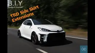B I Y Yaris GR TRD Side Skirt Extension Install