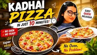 Make Domino's pizza 🍕at Home without oven | Veg pizza recipe | Home made pizza | Smile with Simran 