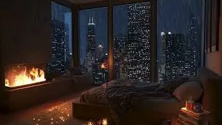 3 Hours Rainy Hearth Piano Haven | Gentle Rain & Soft Piano | Relax Focus Sleep🌧️🎹