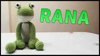 Rana hecha a crochet
