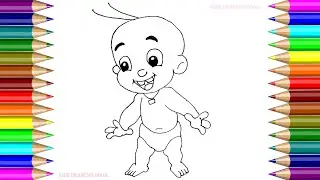 KIDS DRAWING BOOK! HOW TO DRAW MIGHTY RAJU! HOW TO DRAW CHHOTABHEEM RAJU STEP BY STEP FOR KIDS