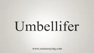 How To Say Umbellifer