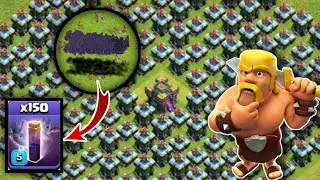 100 BAT SPELL VS ARCHER TOWERS | CLASH OF CLANS
