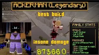 Best Ackerman odm build in Attack on Titan Revolution