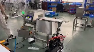 High Sensitivity Metal Detector With Reject System Inline Metal detector