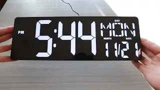 XREXS Large Digital Clock For Home Gym Or Garage Shop With Count Down/Up Timer & Temp Gauge!