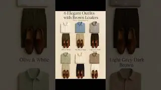 6 Elegant outfits with brown loafers | #mensfashion #menswear #mensoutfit #fashion #oldmoney