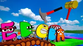 FRENCH Alphabet Lore vs OBSTACLE COURSE | Teardown