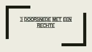 Uitbreiding wiskunde: Projectieve kegelsneden