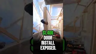 This Door Install Price Makes Contractors Mad. #constructionlife #money #smallbusiness  #diy