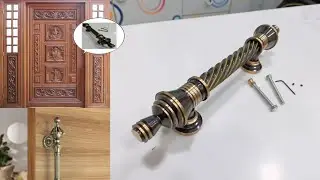 Brass Handle for Main Door(Unboxing) Antique brass door handle | Pure Brass Door Handle 12 Inch