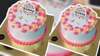 Pound Vanilla Cake | Simple & Beautiful Cake Decoration