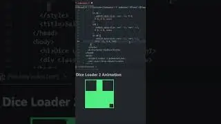 Die Loader square Animation HTML and CSS tutorial for beginners 2022 #shorts #coding