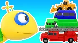 Learn Colors with Cars Magic Turtle and Trucks Pretend Play for Kids