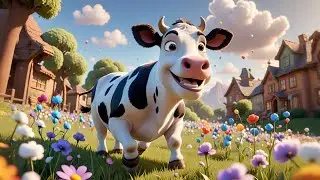 Coco Cow Hops on One Foot | Cow Song for Kids | Nursery Rhymes and Action Songs