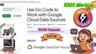 Используйте Go Code для работы с источниками данных Google Cloud #GSP701 #qwiklabsarcade2025