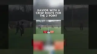 Xavior with the crisp route for the 2 point #football #nfl #fypシ #tuff #catch #shorts