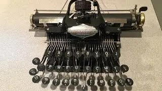 Blickensderfer #5 antique typewriter in action