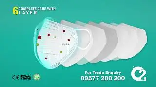 N95 Mask - O2PRO - Complete Care With 6 LAYERS