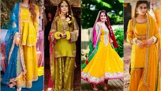 Mayo Dress Designs/Mehndi Dress Designs/Ubtan dresses/Mehndi Combo 2022.