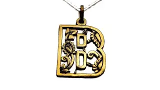 B Pendant Crafting: Metal Jewelry Tutorial - Background Clearing with Jeweler's Saw