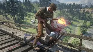 Red Dead Redemption 2 : Torturing and Brutally Killing NPCs #19 ( Euphoria Ragdolls )