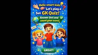 Only Smart Kids Can Win This GK Quiz 😲 | Part 2