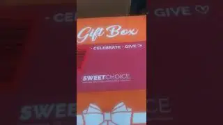 Gift box  SweetChoice opening