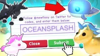TRYING NEW ADOPT ME CODES FOR APRIL 2020!! (OCEAN UPDATE)