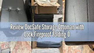 Review DocSafe Storage Ottoman with Lock,Fireproof Folding Ottoman Foot Rest Stool Storage Chest wit