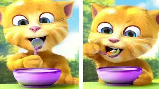 Talking Ginger Eating