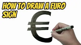 How to Draw a Euro Currency Symbol | Currency Symbol Drawings | Step by Step How to Drawing