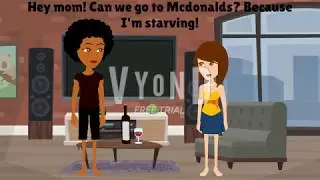 Rena behaves at Mcdonalds/ungrounded