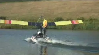 Quicksilver MX Ultralight Airplane on Floats.wmv