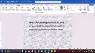 How to create white marble background paper in Ms word