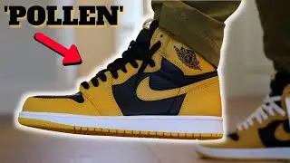 AIR JORDAN 1 BLACK / YELLOW 'POLLEN' Review + On Feet!