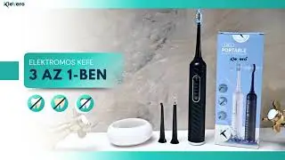 KLEVERO&reg; 3 az 1-ben Elektromos Fogkefe: Sz&oacute;nikus Tiszt&iacute;t&aacute;s, Fogkőelt&aacute;vol&iacute;t&oacute; & Feh&eacute;r&iacute;t&eacute;s