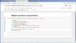 Multiple Conditions in If elif else Python hands on 9