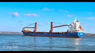 BBC Song delivering LNG tanks to Bay Shipbuilding in Sturgeon Bay, Wis.
