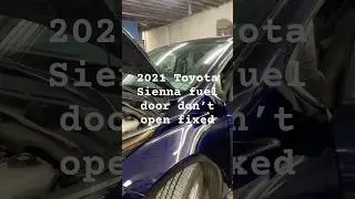 2021 Toyota Sienna fuel door don&rsquo;t open missing fuse #automobile #toyotapriusprime #toyotashowroom