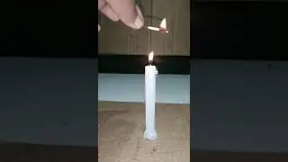 मोमबत्ती धुवां का कमाल | Candle Smoke Experiment #Shorts #veryhappy
