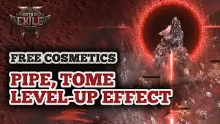 Path of Exile 2 Smoking Pipe Helmet, Magus Tome Hip & Blood Moon Level-Up Effect Free Cosmetics