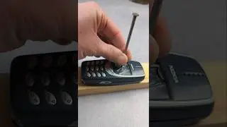 Crash Test: Nokia 3310 vs Steel Nail #nokia
